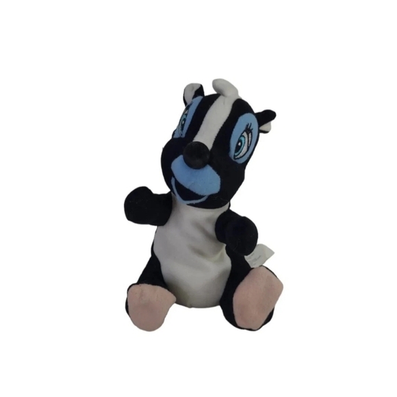 Disney Bambi Skunk Flower Plush Stuffed Animal  Bean Bag Walt Disney Company 6¼" - Picture 5 of 7